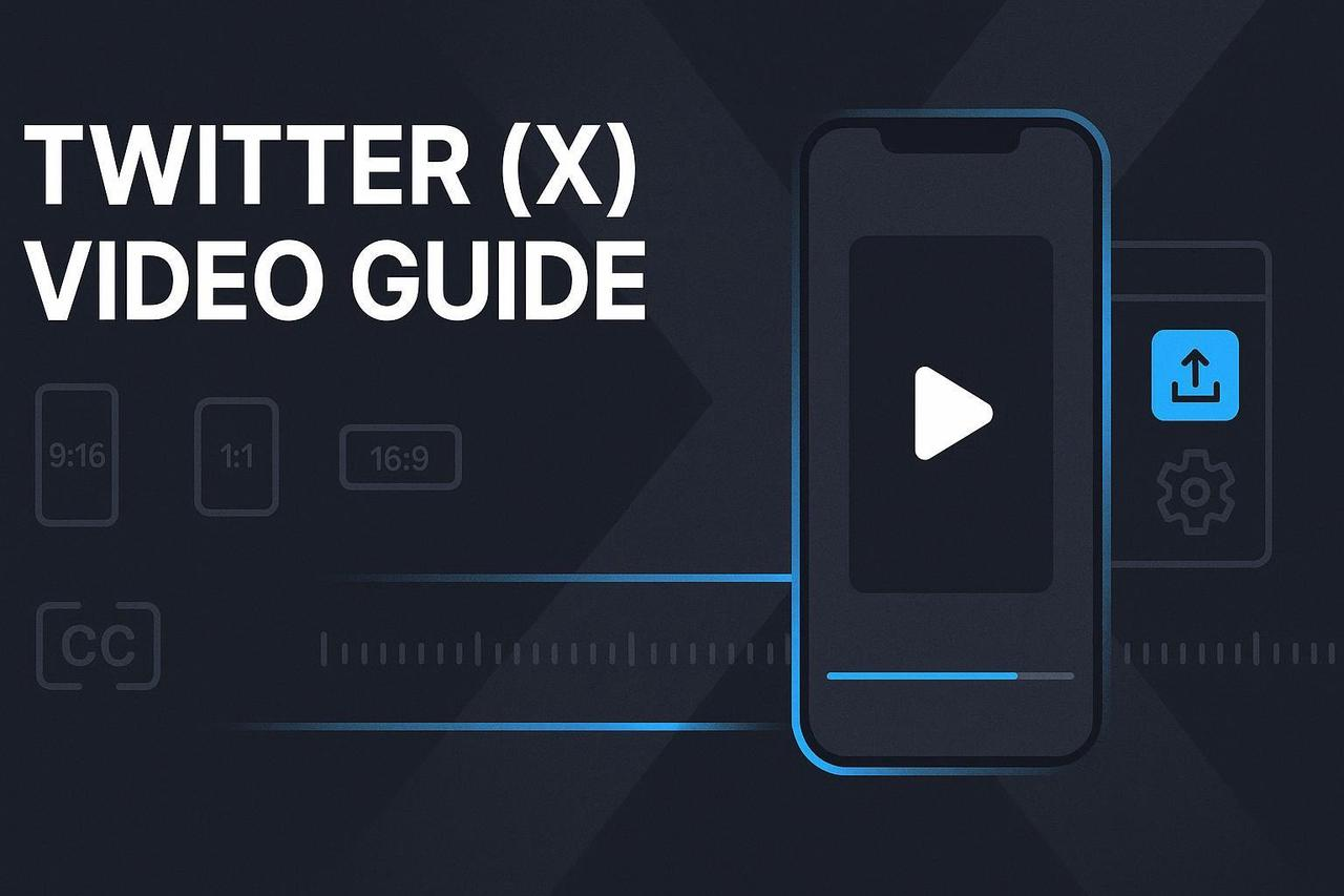 Visual guide to 2026 twitter video tool specs showing safe zones for 9:16 vertical and 1:1 square ratios on X. tools-apps/blogs/b6934157-9ff0-4c70-a7dc-b747cbd27e22.png