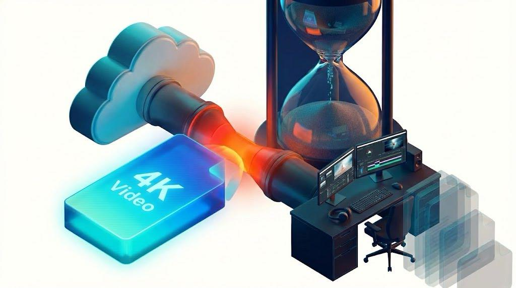 3D isometric illustration of 4K video clogging a digital bottleneck tools-apps/blogs/d04fdf91-60ac-4d1b-a5b9-740cf26942e0.png